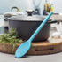 Zeal Scratch Non-Stick Silicone Cooking Spoon, Aqua Blue, 30 cm Length