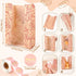 50 Pack 500pcs Packaging 14x8.3x3.2 Bread Bags Bulk for Homemade Bread Kraft Sourdough Bread Bags with Love Stickers