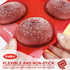 Walfos Silicone Muffin Top Pan Set, Non-Stick Whoopie Pie Baking Pans, Food Grade, Set of 2, Dishwasher Safe