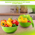 Rice Strainer with Handle - Lightweight Rice Washer Strainer Bowl with Smart Design for Easy Water Draining, Easy to