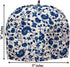 Handmade Cotton Tea Cozy in Turquoise Blue White, Indian Mandala Design, Tea Pot Cover