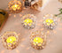 Pack 20 Home(20pcs, of Gold Crystal Tea Lamp Candlesticks Bowl Tealight Candle Holders Decoration Jewelry Votive