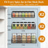 OneAhead Design 3 6 Pack Wall Mounted Spice Rack Organizer, Pantry Door Organizer & Hanging Storage Baskets, Metal
