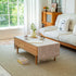 LAVSHOME (57" 19.7" Modern Coffee Table Cloth with Storage Pockets on Both Side,Farmhouse Coffee Table Cover Rectangle