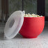 Goodful Silicone Popcorn Popper, Collapsible Hot Air Microwavable Popcorn Maker Bowl Made without BPA (Red)