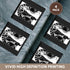 3dRose CST_41536_3 Art Deco Dancing Couple Coasters, Set of 4, Ceramic Tile