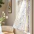 jinchan 54 Inch 2 Winslow Linen Curtains Length Small Window Curtains Embroidered Bordered Floral Drapes Light