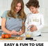 Set Zulay Kitchen Premium Garlic Press Rust Proof & Dishwasher Safe Garlic Mincer Tool with Silicone Garlic Peeler