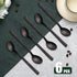 Espresso Spoons 6 PCS - 6.5 Inches Coffee Spoons with Anti-Slip Striped Handle, 18/8 Stainless Steel Set