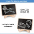 20+1 pcs Wood Mini Chalkboard Sign with Easel Stand for Special Event Decorations, Table Numbers, Weddings, Birthday