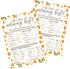 DISTINCTIVS Orange Little Cutie Baby Shower Game - Who Knows Mommy Best Game Cards, 20 Count