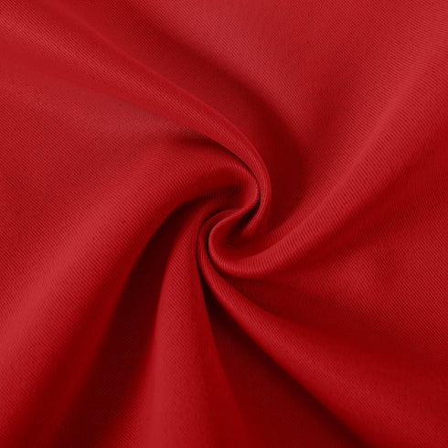 DWCN Red Christmas Valance Curtains for Windows, 52 x 18 inch, Rod Pocket Blackout, 1 Panel for Kitchen Bedroom