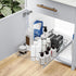 Home Zone Living Pull Out Kitchen Cabinet Organizer, Slide Out Drawer for Space Saving Storage, 17” W x 21” L