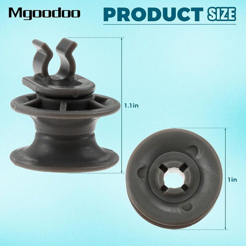 Mgoodoo 8-Packs 4581DD3002A Dishwasher Upper Rack Rollers, Upper Dishrack Wheels and Axle Assembly Replacement for L-G Dishwasher Replaces 4581DD9001B AP4437685 1266813 EA3523050 AP4437685 PS3523050