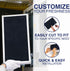 Cut To Fit Air Filter - Carbon Pad Pre Filter for Air Purifiers, Furnace Filters, 1/6" thick, 16" x 48" - 2 Pack