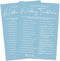 Blue Theme Bridal Shower Games for 25 Guests, Wedding Traditions with Answer Card, Reception Games, Bride Groom