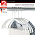 Mawa by Reston Lloyd Non-Slip Metal Clothing Hanger, Model 42-U, White - Pack of 5 with Smooth Shoulder Support