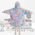6-13YR Fiosnow Glow in the Dark Mushroom Blanket Hoodies for Kids Oversize Wearable Blanket Hoodies for Boys Girls