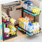 ADBIU Under Sink Organizer, 2 Pack 2 Tier Expandable Height (13.2" -