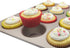 Premium Red Greaseproof Cupcake Liners, Standard Size, 100-Count Muffin Paper Baking Cups