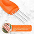 Wutfly 3-Prong 5.5" Sausage Pricker Tool, Stainless Steel Air Release Poker for Casings, Ergonomic Salami Perforator