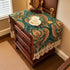 Floral,51.2" 15.7" Nightstand Cover with Lace Trim Floral Pattern :Slip-Resistant Dustproof Table Cover for Bedroom