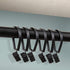 Rod Desyne Black Curtain Pivot Rings for 1-Inch Rod, Set of 10