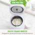 GreenLife PFAS-Free 4-Cup Rice Cooker, Healthy Ceramic Nonstick, Easy to Use Automatic Presets, White