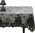 Halloween Tablecloth - Gothic Black Lace Spider Web Table Cover for Masquerade, Dinner Party, 53x68 Inches