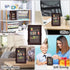 24 Anxiety Bookshelf with Real Mini Books, Cute Mini Bookshelf for Home Room Office Decor, Miniature Library Gifts