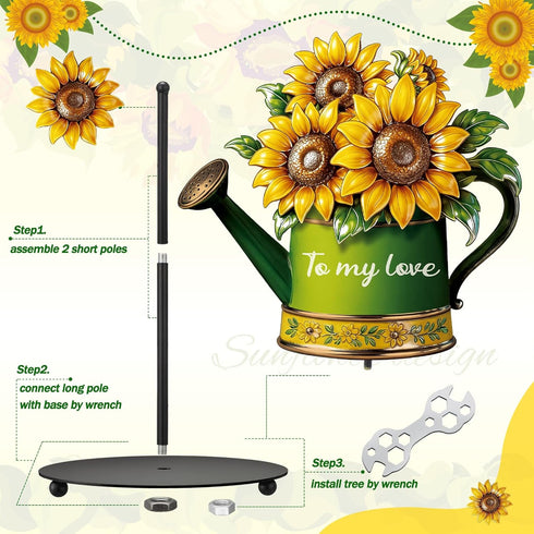 Countertop Summer Paper Towel Holder Kitchen Accessories Stand with Round Base Turtle Sunflower Gnome Bee Farmhouse