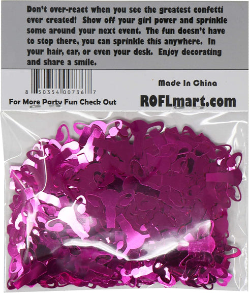 ROFLmart Metallic Pink Uterus Confetti for Party Decoration (1)