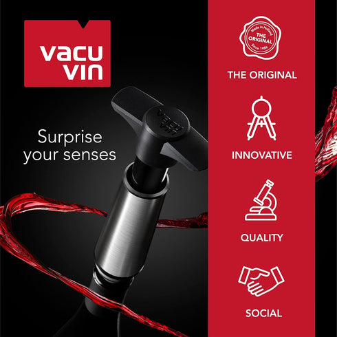 Vacu Vin Active Cooler Champagne Chiller - Reusable, Flexible Wine Bottle Cooler - Platinum, Gold - Champagne Cooler