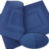 PIGCHCY Washable Vinyl Placemats, Elegant Durable Table Mats Set of 4 (18 x 12 inches, Navy Blue)