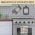 Oven Mitt and Potholder Kitchen Set, 3 Piece Laughing Cows Accessory, Waterproof Oven Glove and Tea Towel