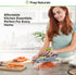 PrepNaturals 12 in 1 Vegetable Chopper with Container - Veggie Cutter, Food Chopper & Onion Chopper for Kitchen (Green)