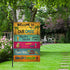 Welcome To Our Oasis Garden Flag, 12.5x18" Summer Party Decorations for Outdoor Beach Bar, Patio, Poolside