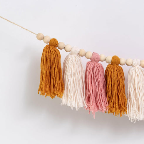 1st Boho Sun Yarn Garland High Chair Banner - You are My Sunshine Birthday Decor, Cake Smash Photo Props, Backdrop Baby