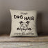 Dachshund Heart Flax Throw Pillow Cover, 18 x 18 Inch Decorative Cotton Linen Cushion for Sofa Couch Bed