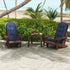 50x21x4 Inch Outdoor Adirondack Chair Cushion, Rocking Chair Cushions, High Back Patio Soft Seat Pad with Ties, Indoor