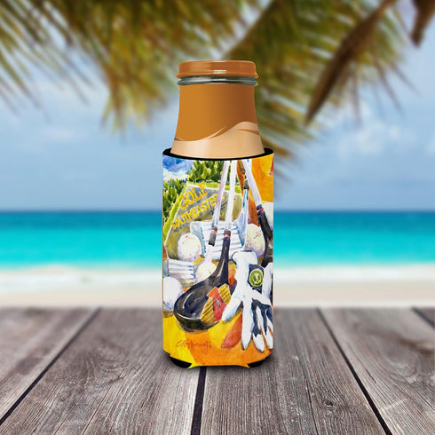 Golf Clubs, Ball and Glove Ultra Beverage Insulators for Slim Cans