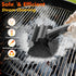 BBQ Grill Brush Bristle Free - Grill Cleaner Brush with Replaceable Heads for Cast Iron/Stainless Steel