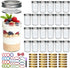 Datttcc Mason Jars 8oz, Canning jars, Half Pint Canning Jars with Regular Airtight