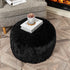 20x20x12 Inches Asuprui Pouf Ottoman Floor Pouf Cover Ottoman Foot Rest NO Filler Round Poof Seat Floor Bean Bag Chair