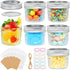 PUSKMAY 4oz Mini Mason Jars with Lids, Small Glass Jars with Decorative Accessories,