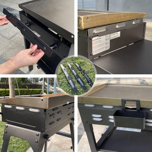 Wind Guards for Blackstone 22 Inch Griddle, Magnetic Stainless Steel Screens for Griddle Grill and Camping