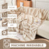 71"x91", 1 VClife Bohemian Aztec Accent Chair Cover Beige White Geometric Tribal Chenille Armchair Slipcover Reversible