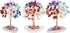 Jovivi Natural 7 Chakra Healing Crystals Tree on Agate Slice Base, Healing Stones Gem Money Tree for Feng Shui Home