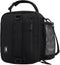 MIER Expandable Insulated Lunch Bag for Men - Portable Lunchbox with Shoulder Strap & Water Bottle Holder, Black