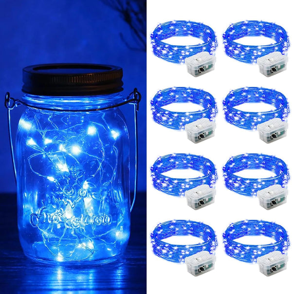 ZGWJ 8 Pack Fairy Lights Battery Operated, 7ft 20 Mini LED Fairy